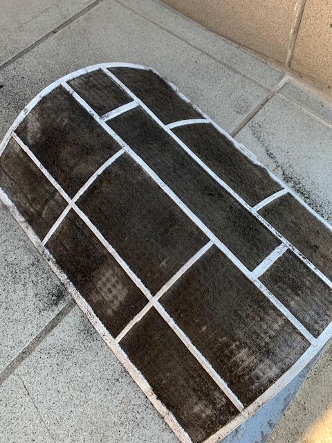 Piszkos klímaszűrő tisztítás előtt